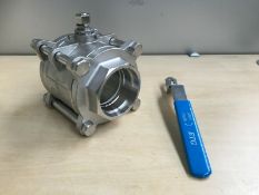 4 X Stainless Steel Ball Valves , 3