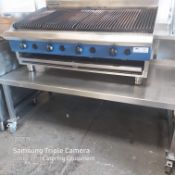 Blue Seal Evolution 120CM 4 Burner Chargrill on Mobile Stand