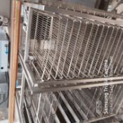 2 x 10 Tier Trolleys 60 x 40cm Wire Baskets