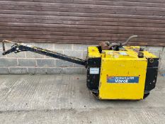 Double drum pedestrian diesel roller