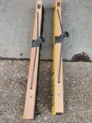 1 metre wide yard brush x2