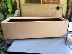 2 x Office style rectangular planter - 30 x 30 x 100cm