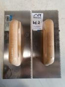 2 x notched trowel