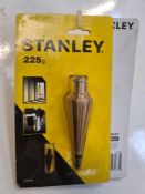 2x stanley 225g plumb bob