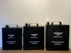 Set Of 3 Bentley Oil Cans