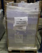 6 Pallets mix of un-used CD Cases and inner trays
