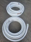 2 x roll of insulated copper pipes
