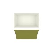 114x Sage Green/White York Melamine 1/4 DeepDish