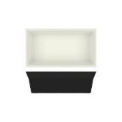 23x Black/White York Melamine 1/3 DeepDish