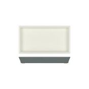 27x Steel Blue/White York Melamine 1/3 Tray