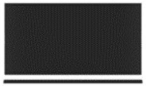 77x Black Milan Melamine