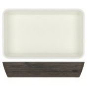 10x Oak/White NewHaven Melamine 1/1 DeepDish 530x325x100mm