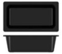 18x Black Milan Melamine