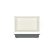 82x Steel Blue/White York Melamine 1/4 Tray