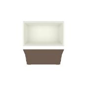 67x Taupe/White York Melamine 1/4 DeepDish