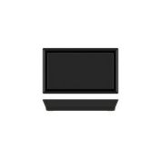 136x Black York Melamine 1/4 Tray
