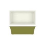 64x Sage Green/White York Melamine 1/3 DeepDish