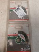 Bosch diamond tipped cutting disc for ceramic x 2