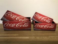 Set Of 2 Coca Cola Storage Boxes