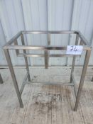 Stainless steel bench h,75cm - w,63cm - d,43cm