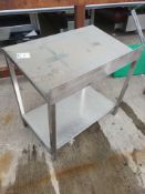 Stainless steel bench