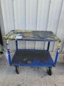 Stainless steel bench h,75cm - w,63cm - d,43cm