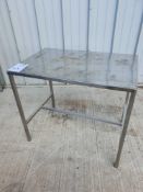 Stainless steel bench