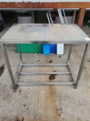 Stainless steel bench
