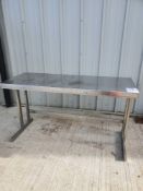 Stainless steel bench
