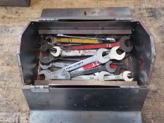 Metal Toolbox x2 Spanners and Sockets