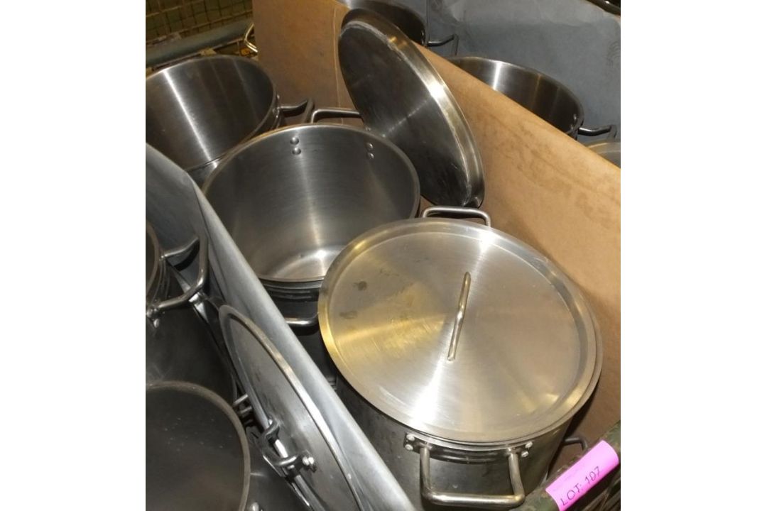 6x Stainless Cooking Pots - Image 2 of 2