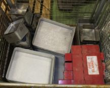 Catering equipment - Fire Blanket Boxes, Trays, Mess TIns