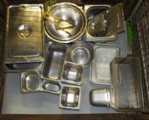 Gastonorm Pans, Fryer Baskers, Stainless Bowls