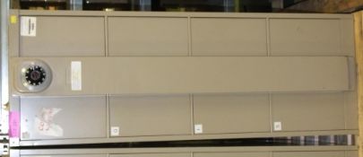 4 Drawer Filing Cabinet With Combination Spin Lock Bar W470 x L700 x H1320mm