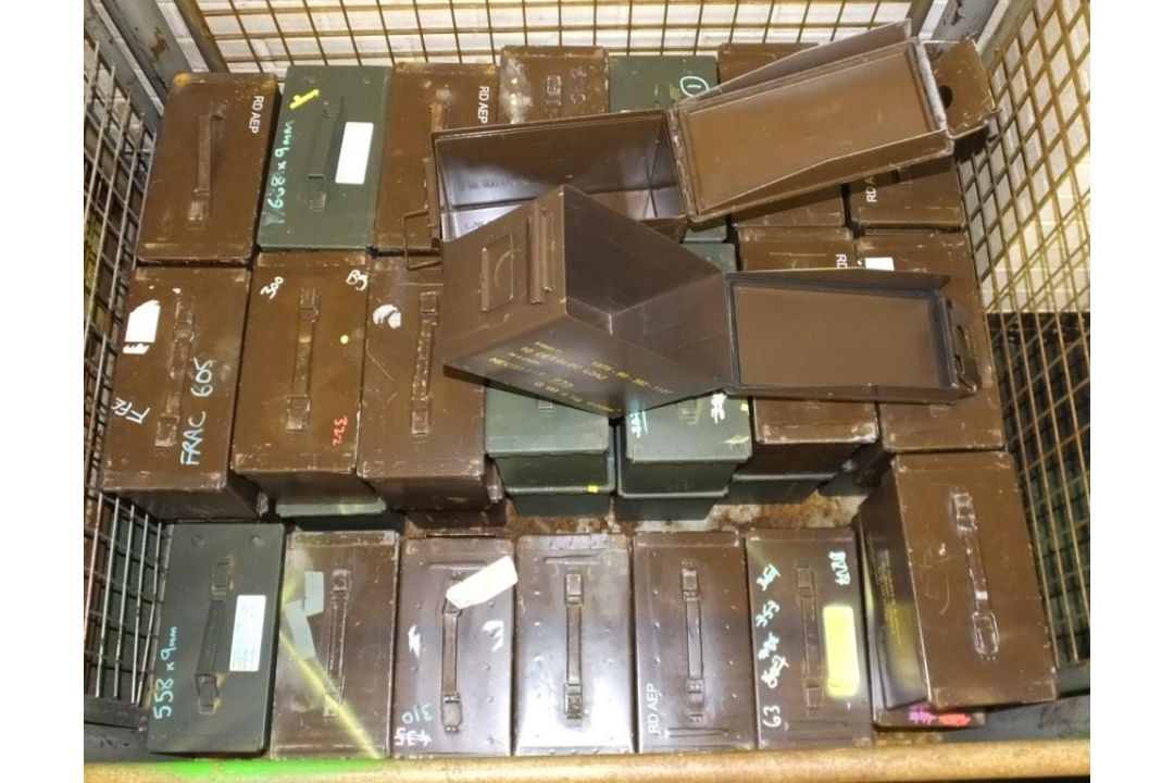 38x Ammo Tins L300 x W155 x H190mm - Image 1 of 2