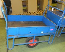 2 wheeled drop sided trolley