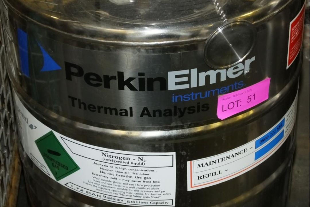 Perkin Elmer Dewer Nitrogen Container Dewer 50 LT - Image 2 of 4