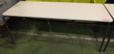 6ft x 2ft Metal Legged Table