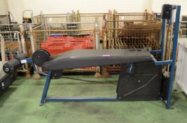 Nautilus Leg Curl Exercise Machine.