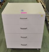 Cabinet 4 Drawers L660 xW540 x H810mm.