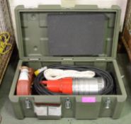 Grindex Minex TypeG1005 Submersible Pump Hose 110V In a Case.