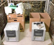 2x Mitsubishi CP9600DW Digital Colour Printers.