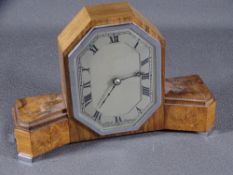 ART DECO STYLE MANTEL CLOCK by Elliotts of London