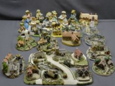 ROYAL DOULTON, Danbury Mint and Lilliput Lane cottages and houses with a quantity of Leonardo and