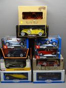 MODEL VEHICLES, boxed and to scale including Duesenberg Motors Company, Burago, Maisto ETC (10