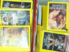 NATIONAL GEOGRAPHIC MAGAZINES, a large quantity
