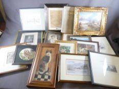 PAINTINGS & PRINTS - a good assortment including historical engravings ETC