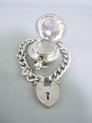 EDWARDIAN CHASE DECORATED SILVER SOVEREIGN CASE, Birmingham 1909, maker Joseph Gloster Ltd and a