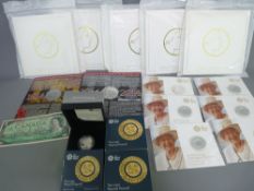 COMMEMORATIVE COIN COLLECTION including three Royal Mint boxed 'The Last Round Pounds', six Royal
