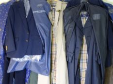 BURBERRY COATS, SUITS BY TURNER and other quality gentlemen's clothing